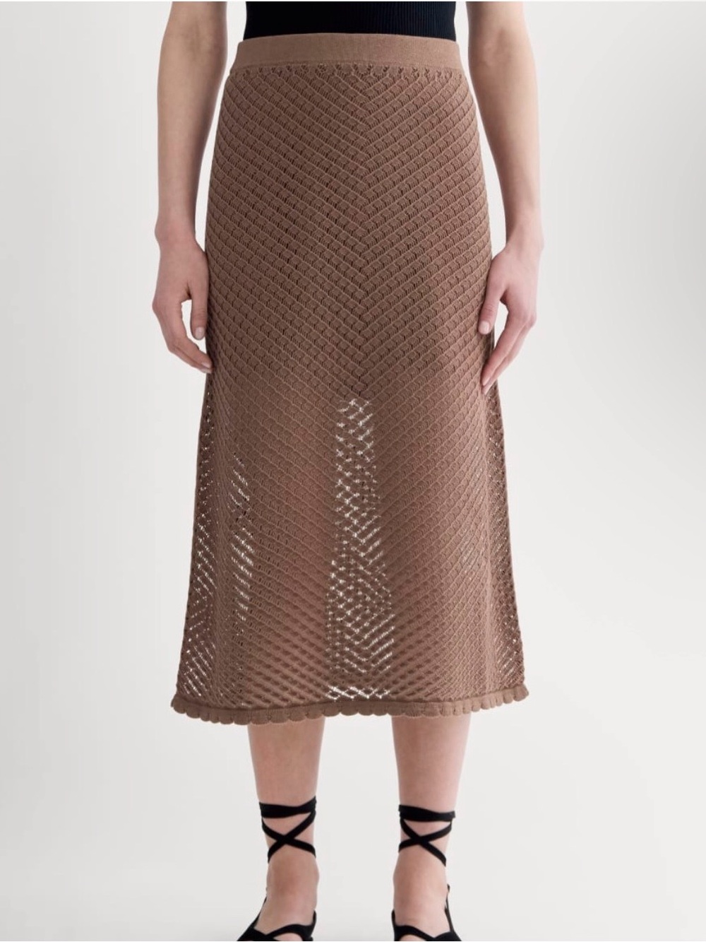NWT Everlane The Lace Knit Skirt